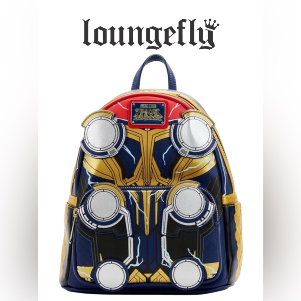 Loungefly Marvel Thor Love and Thunder Mini Backpack NWT • Glow in the Dark